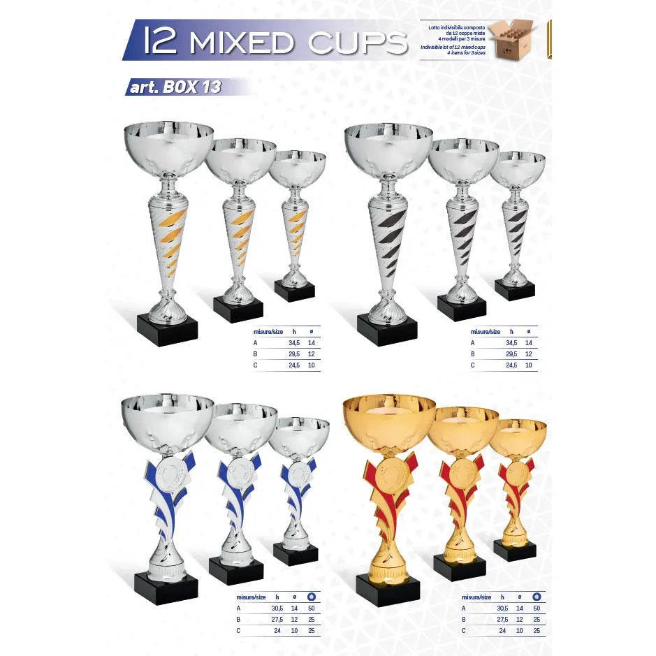 LOTTO 12 COPPE MISTE Art.BOX13