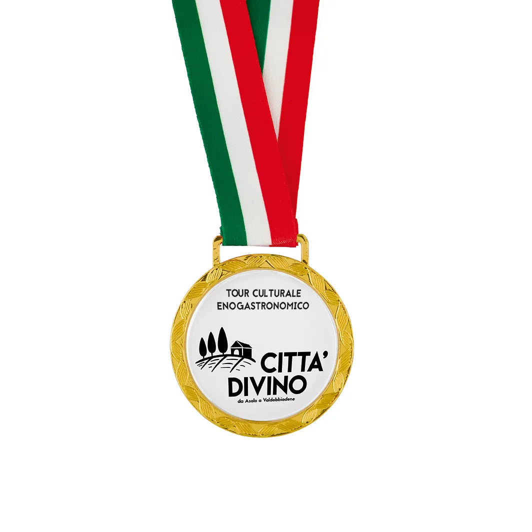 MEDAGLIA VETRO METALLO CRY 166