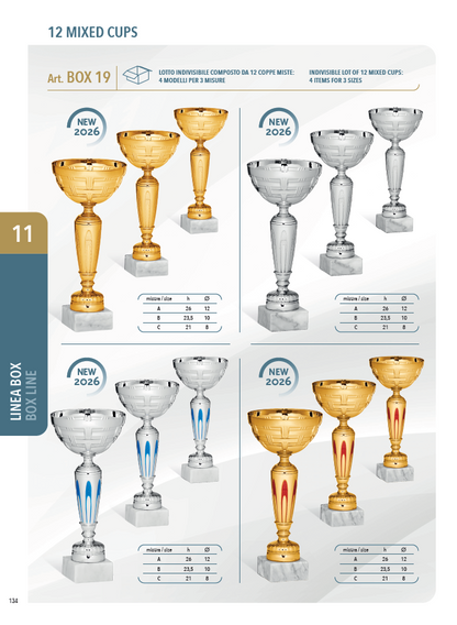 LOTTO 12 COPPE MISTE Art.BOX19