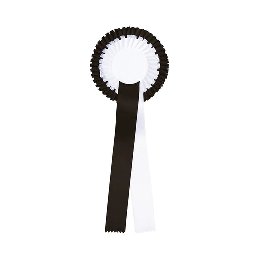 COCCARDA BIANCO/NERO