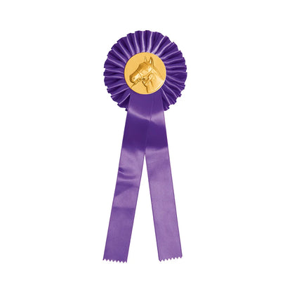 COCCARDA VIOLA CON CAVALLO