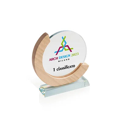 SUPPORTO IN VETRO LEGNO CRY560