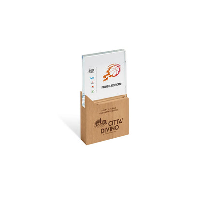 SUPPORTO IN VETRO LEGNO CRY570