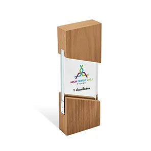 SUPPORTO IN VETRO LEGNO CRY600